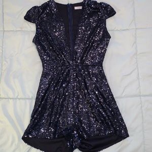 Tobi sequin romper